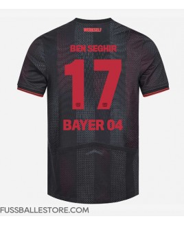 Günstige Bayer Leverkusen Eliesse Ben Seghir #17 Heimtrikot 2025-26 Kurzarm